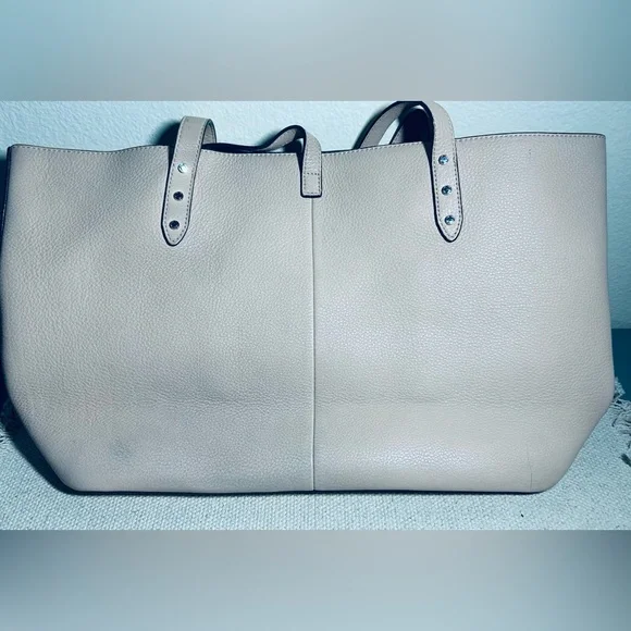 Karl Lagerfeld “Toby” Blush Pink Leather Tote with Tassel Charm - Picture 11 of 16